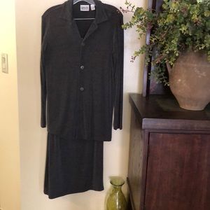 Chico’s design grey skirt suit